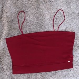 Red SHEIN crop cami